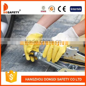 DDSAFETY 2017 Pure Latex On Sewing Cotton Working Gloves thumbnail-3