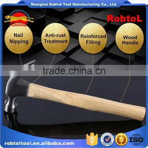 16oz Claw Hammer Wood Handle Shaft Fibreglass Magnetic Steel Head Curved Nail Removal thumbnail-5