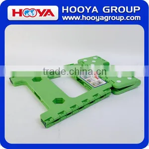 Plastic Folding Step Stool With Bathroom Folding Step Stool With Handle EVA Non-slip Dot thumbnail-3