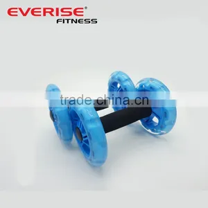 High Quality Double Abdominal AB Wheel Roller For Fitness thumbnail-1
