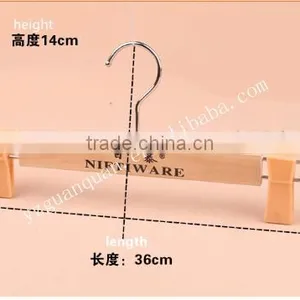 Trousers Hanger With Hooks Clamps for Plastic Pants Wooden Hanger thumbnail-5