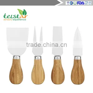 Manufacturers Selling 100% Organic Bamboo Cheese Board and Four Slices of Knife thumbnail-6