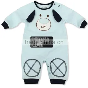 Boys Baby Winter Annimals Long Sleeve Romper thumbnail-1
