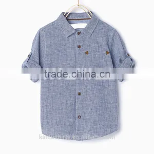 Swallow Gird Children Shirts Fashion Checks Boys Shirts thumbnail-2