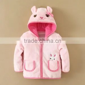 2014 Baby Clothing n Baby Clothes Kids Pink Flannel Top thumbnail-1