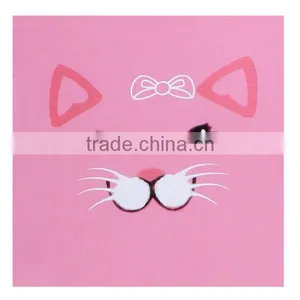 Small MOQ 2015 Fashion High Quality Pink Children Clothing Factory Long Sleeve Cotton Cute Cat Face Printed Kids Pajamas thumbnail-2
