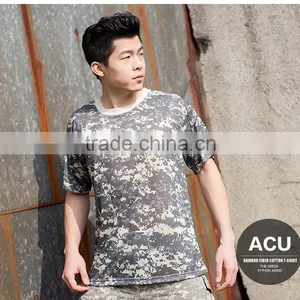 2016 Wholesale Men Camouflage Dryfit Breathable T-shirt Men Army Tactical Combat T Shirt Military Sport Camo Camp Mens T Shirts thumbnail-2