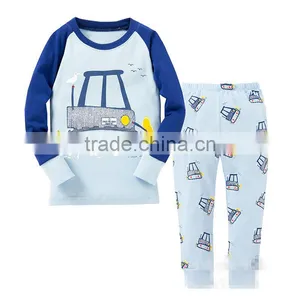 S32661W 2017 New Factory Price Clothes Children Comfortable Pajamas Sets Kids Spring Sleepwears thumbnail-1