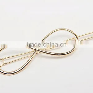 Gold Infinit Hair Clip Barrette thumbnail-2
