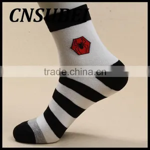 Super Hero Sock Men Stripes Knitted Cotton Sock thumbnail-5