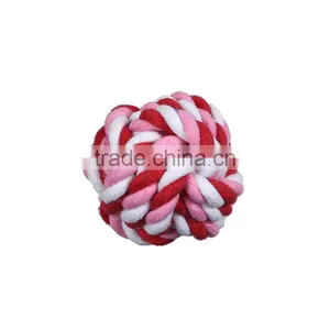 Cotton Pet Products Chew Molar Knot Toy Durable Ball Red thumbnail-2