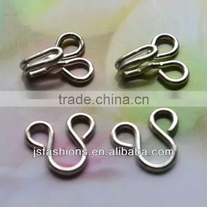 Fashion 4# Metal Hook and Eyes Closure Fasterner With Silver Color thumbnail-1