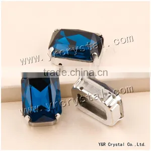 4627 High Quality 10*14mm, 13*18mm, 18*25mm, 18.5*27mm Crystal With Clamps for Shoes thumbnail-1