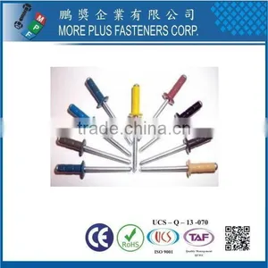 Made in Taiwan Stainless Steel Copper Brass Color Blind Rivet Open Type Aluminum Steel DIN And GB thumbnail-5