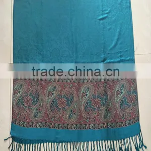 New Design Winter Women's Pashmina Stole Scarves Long Printed Shawls thumbnail-2