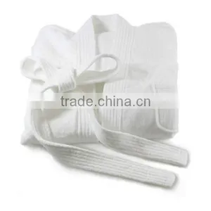 Embroidered Cotton Terry Velour Bathrobe Cloth thumbnail-1