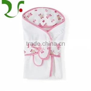 100% Cotton Ultra Soft Baby Hooded Bath Towels thumbnail-1