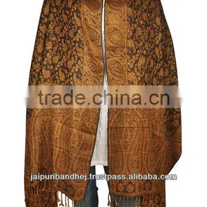 Indian Pashmina Scarves Shawls Stoles Dupatta For Ladies thumbnail-1