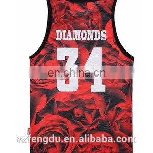 Digital Printing and Sublimation Printing Custom Tank Top thumbnail-5