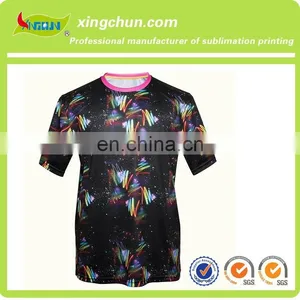 Hot Selling Men T-shirt With Full Heat Tranfer Printing thumbnail-1