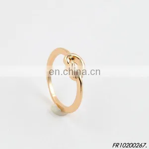 Mini Cute Gold Knot Ring Jewelry thumbnail-1