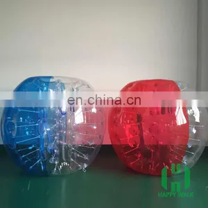 HI New Design TPU/PVC Double Ropes Inflatable Bubble Football Ball for Football thumbnail-1