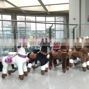 HI High Quality Mechanical Horse Toys, Walking Horse Toy, Horse Scooter thumbnail-1