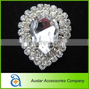 25*30mm Flatback Rhinestone Crystal Embellishment,rhinestone Cluster for Wedding Invitation Card thumbnail-1
