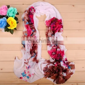 New Styles Chiffon Scarf Wholesale Women's Fashion Plain Shawl thumbnail-4