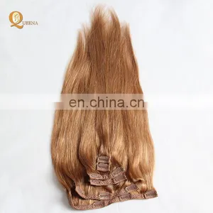 Factory Direct OEM 120 160 220 260grams Set Double Drawn Clip in Hair Extension Full Head Set thumbnail-5