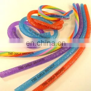 Glitter Long String Pencil Shape Eraser School High Quality Eraser Set thumbnail-1