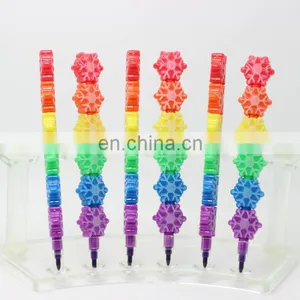 Stacking Crayon Mult-color Non-sharpen Crayon Snow Shaped thumbnail-1