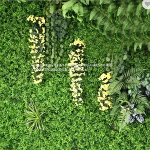 Being Used on Wall Artificial Green Grass Panel for Decoration thumbnail-1