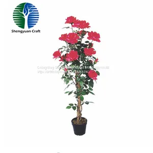 Trend 2018!Indoor Artificial Flower Rose Tree Bonsai Outdoor Decoration Customized Best Selling Products China Factory Wholesale thumbnail-1
