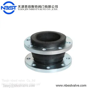Vulcanized Single Sphere EPDM Expansion Rubber Joint With Flange thumbnail-1
