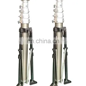6M to 8M Aluminum Alloy Tripod Telescopic Mast for CCTV Camera thumbnail-2