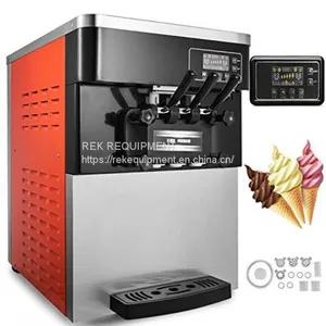Three Flavor Soft Ice Cream Machine Soft Serve Ice Cream Machine thumbnail-1