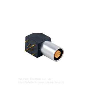 Push-pull Self-latching B Series Elbow Socket Connectors for Printed Circuit thumbnail-1
