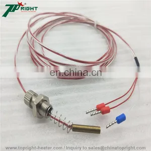 High Quality Products Thermocouple Element in Pt100 Type Temperature Sensor in Probe and Spring Lead thumbnail-3