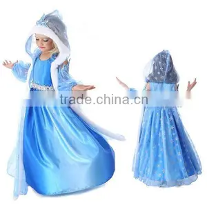 Girls' Dress Elsa Costume Children's Dress Frozen Elsa Dress Wholesale SU043 thumbnail-1