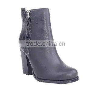 Motocross Asian Patchwork High Ankle Boots China High Heel Wellington Boots thumbnail-2
