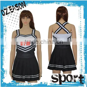 Latest Most Popular Custom Cheerleading Uniforms Wholesales, Sublimation XL Cheerleading Uniform thumbnail-1