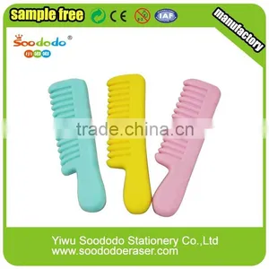 Funny Comb Shaped Rubber Erasers for Children Gifts Toy thumbnail-1