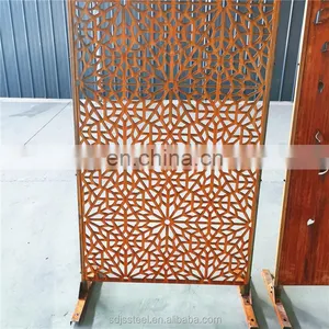 Custom Decorative Corten Steel Metal Screen Used for Garden Landscape thumbnail-4