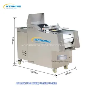 Fully Automatic Commercial Meat Cuber Chicken Cutting Machine Chicken Cube Cutter Best Price thumbnail-4