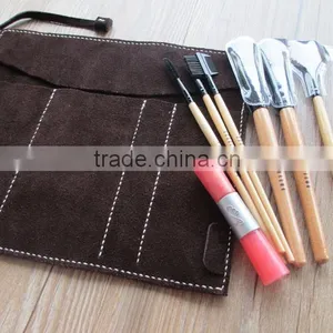 Vintage Style Cow Leather Cosmetic Organizer Bag Large Capacity Pen Holder Organizer thumbnail-4
