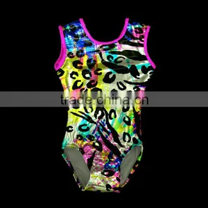 Newest!! Child Printed Lycla Leotard thumbnail-1