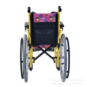Lightweight Aluminum Children Wheelchair Folding Cerebral Palsy Kid Wheel Chair thumbnail-5