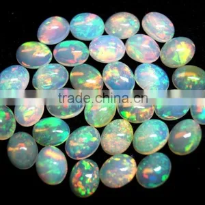 10x8mm Ethiopian Opal Cabochon Oval thumbnail-2