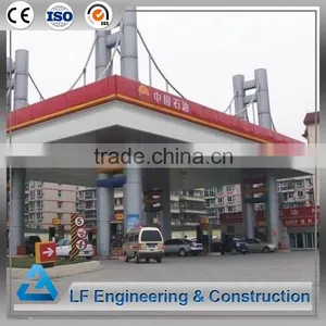 Prefab Ball Joint Large Span Space Frame Gas Station thumbnail-1
